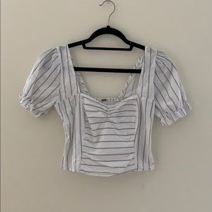 Free People Puff Sleeve Top